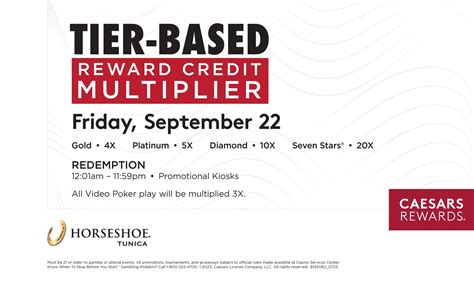 tier credits caesars